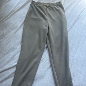 Gray high waisted business casual pants